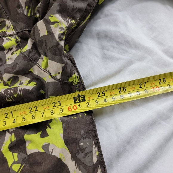 Quiksilver Mens Medium Green Winter Ski Jacket Multi Face All Over Print Vented - Picture 12 of 14